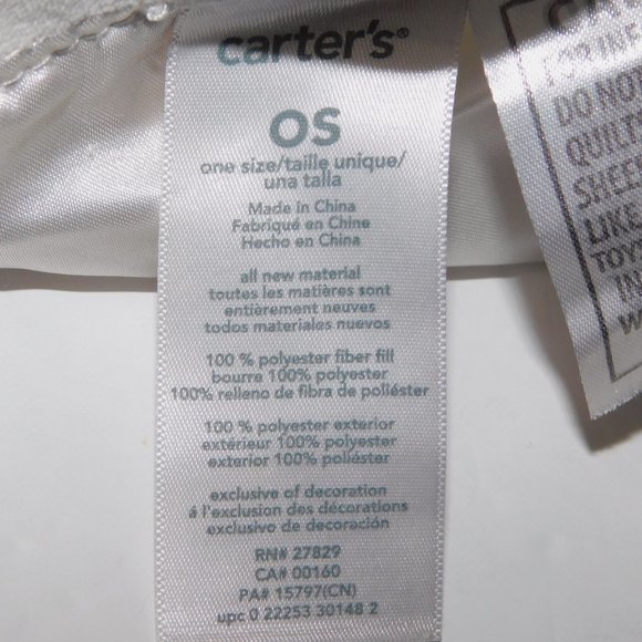 Carters Gray Giraffe MOMMY LOVES ME Security Blanket w Rattle Lovey Nunu - Picture 5 of 7